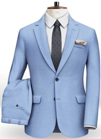 Napolean Box Blue Wool Suit