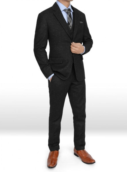 Light Weight Twilight Black Tweed Suit