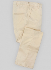 Light Beige Fine Twill Pants