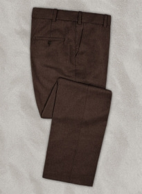 Brown Flannel Wool Pants