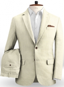Safari Fawn Cotton Linen Suit