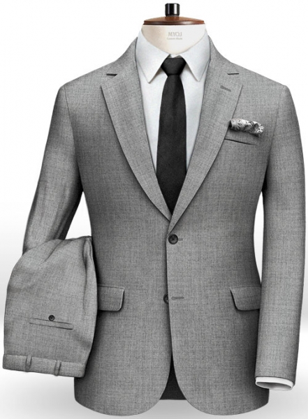 Italian Mid Gray Wool Suit
