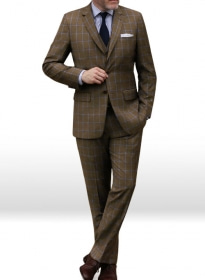 Napolean Amster Brown Wool Suit