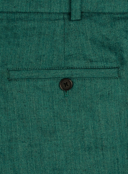 Italian Denim Green Linen Suit