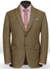 Light Weight Rust Brown Tweed Jacket - 40R