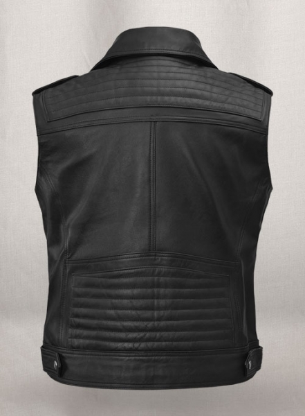 Leather Biker Vest # 318