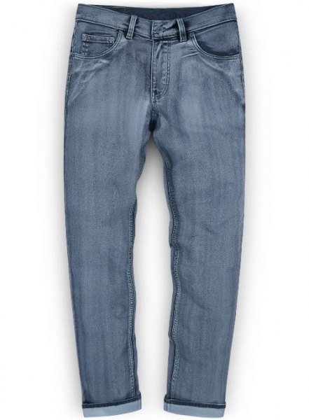 Envy Blue Vintage Wash Stretch Jeans - Look #300