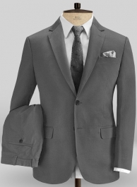 Dark Gray Stretch Chino Suit