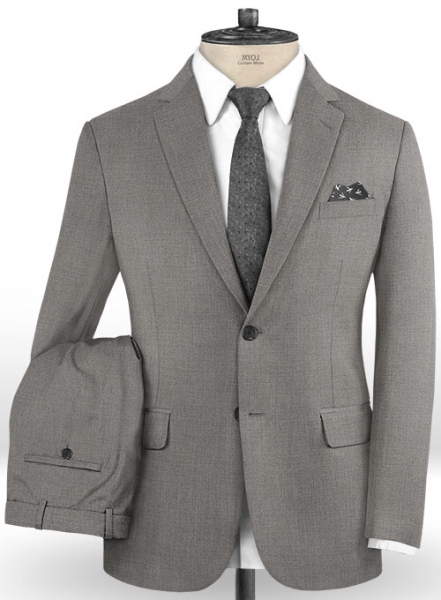 Napolean Flat Gray Wool Suit