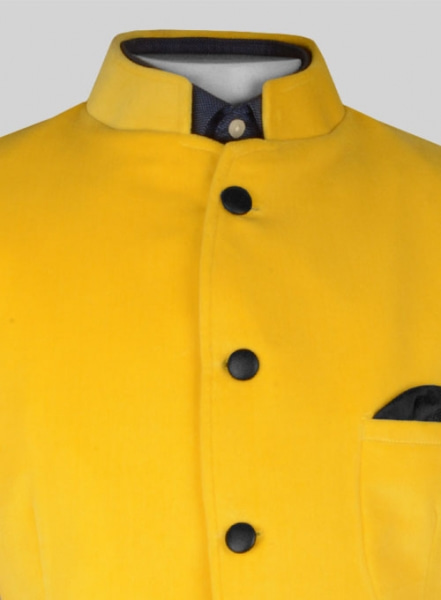 Yellow Velvet Breezer Style Jacket