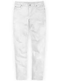 White Stretch Chino Jeans