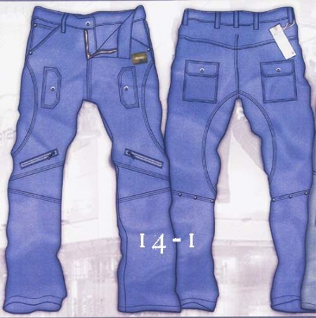 Designer Denim Cargo Jeans - Style 14-1