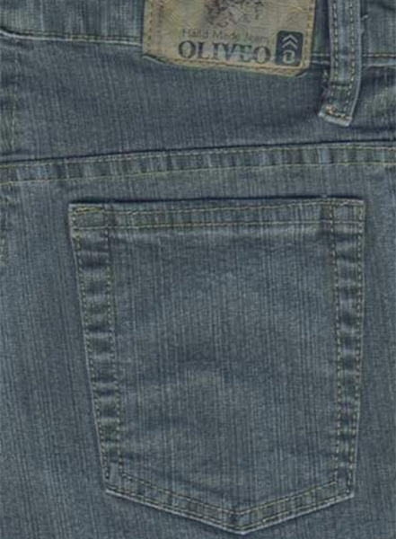 Green Stretch Denim Jeans - Denim-X Wash
