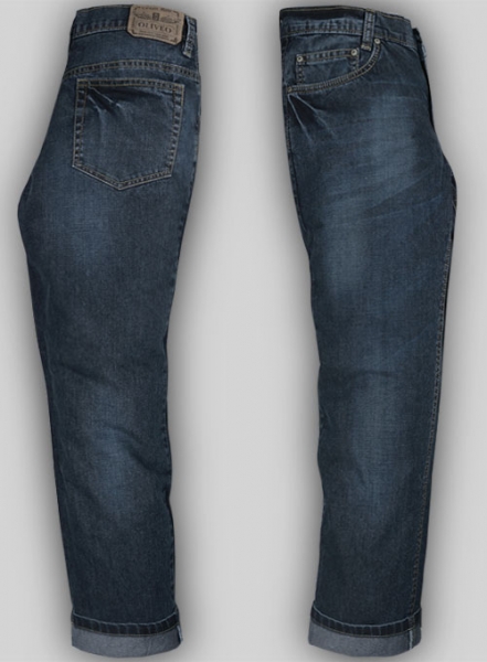 Melange Luxurious Deep Dark Blue Jeans - Desert Wash