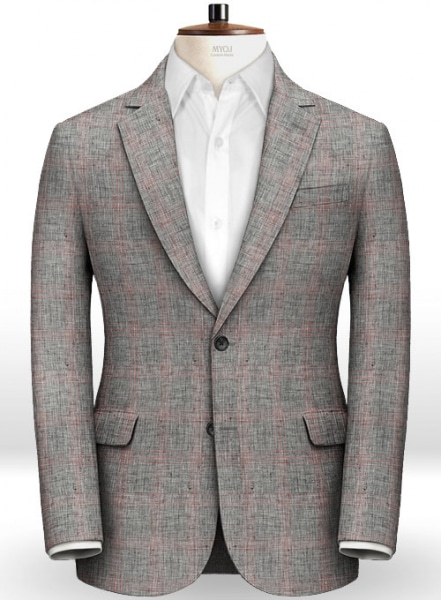 Italian Golf Gray Linen Suit