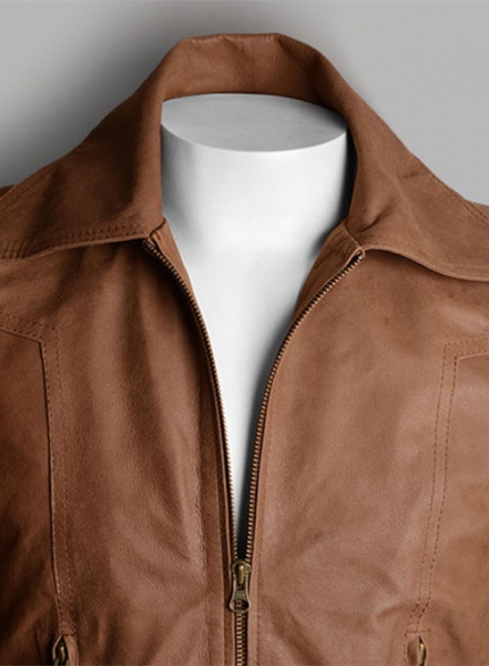 Lt Tan Hide X Men Days of Future Past Leather Jacket