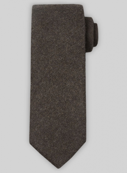 Tweed Tie - Dark Brown