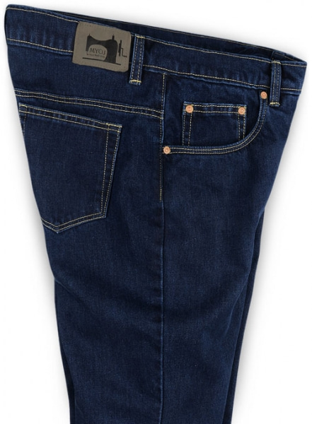 Bison Heavy Blue Jeans - Natural Dip Wash