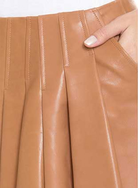 Limelight Flare Leather Skirt - # 462