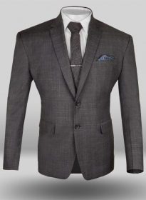 Caviar Glen Gray Wool Jacket