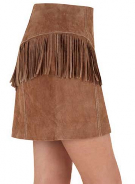 Fringe Leather Skirt - # 184