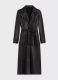 Alpine Leather Long Coat