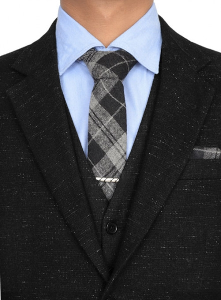 Light Weight Twilight Black Tweed Suit