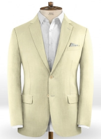 Worsted Light Khaki Wool Jacket