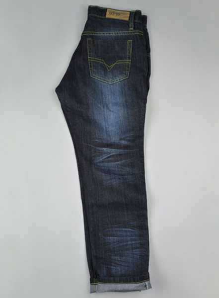 Deadly Dark Blue Double Whisked Jeans - Look # 317