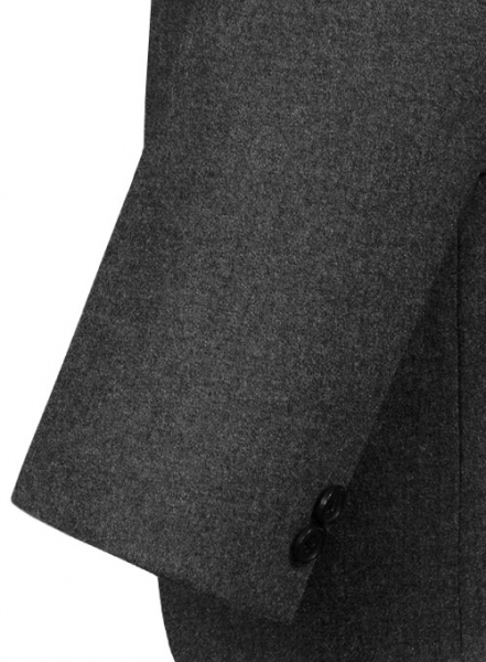 Charcoal Flannel Wool Suit - Special Offer