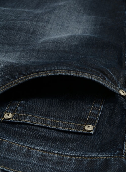 Melange Luxurious Deep Dark Blue Jeans - Indigo Wash