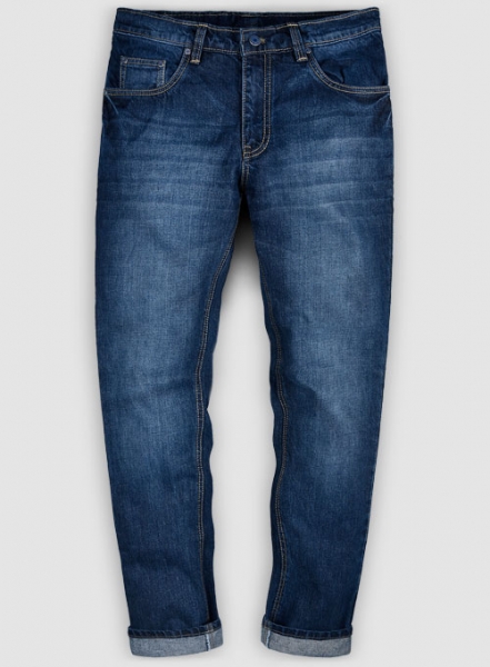 Skywalk Blue Indigo Wash Whisker Jeans