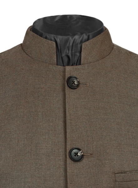 Frosted Brown Terry Rayon Breezer Style Jacket