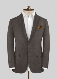 Napolean Sharkskin Brown Wool Jacket