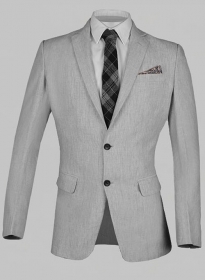 Italian Zod Lt Gray Linen Jacket