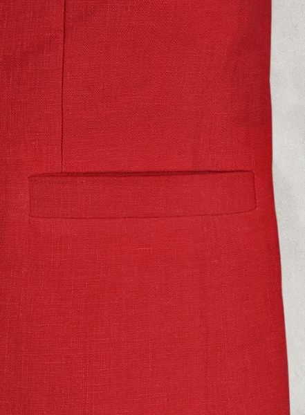 Pure Red Linen Roma Sports Jacket