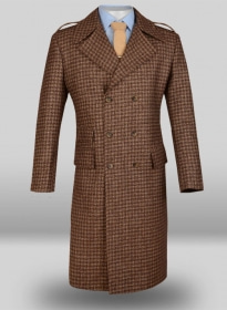 Maze Brown Tweed GQ Trench Coat