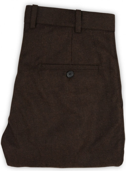 Light Weight Deep Brown Tweed Pants