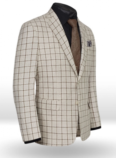 Italian Master Beige Linen Jacket