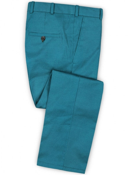 Napolean Yale Blue Wool Pants