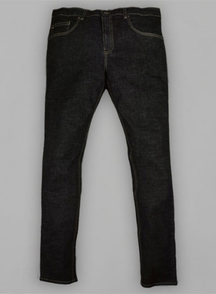 Stone Carbon Black Stretch Jeans - Hard Wash