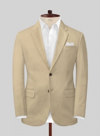 Stretch Summer Light Khaki Chino Jacket