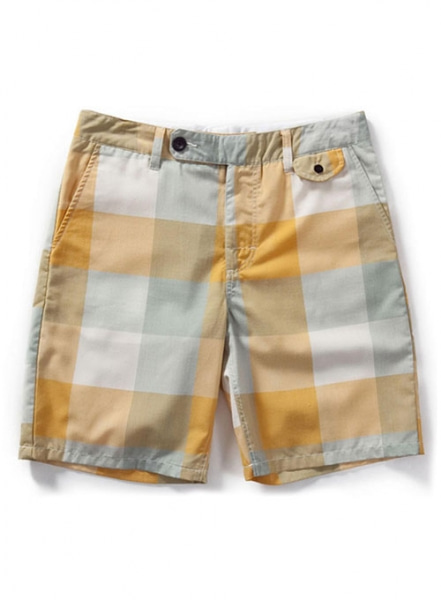 Madras Plaid - Light Weight Cargo Shorts # 555