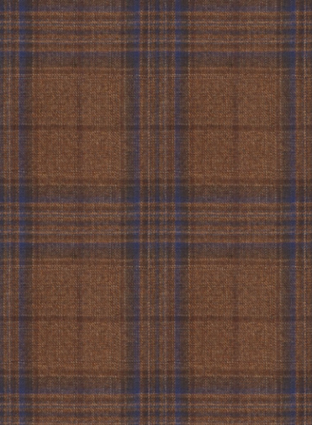 Napolean Tartan Brown Wool Suit