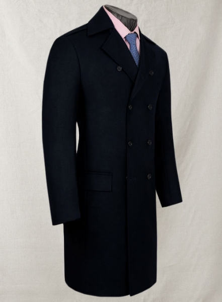 Light Weight Navy Couture Tweed GQ Trench Coat