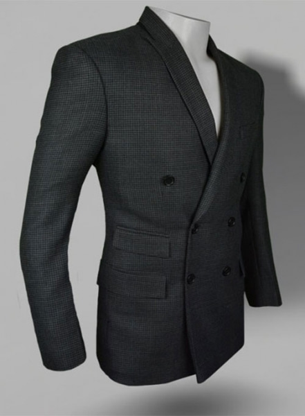 Tweedy Black Houndstooth Wool Jacket