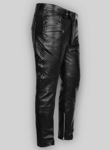 Leather Biker Jeans - Style #555