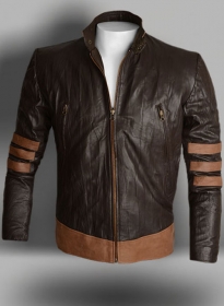 Wrinkled Brown X-Men Origins Wolverine Leather Jacket