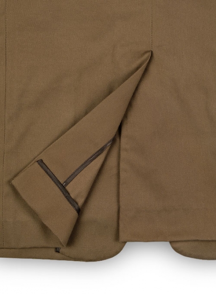 French Khaki Stretch Chino Unlined Jacket