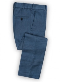 Heavy Blue Flannel Wool Pants